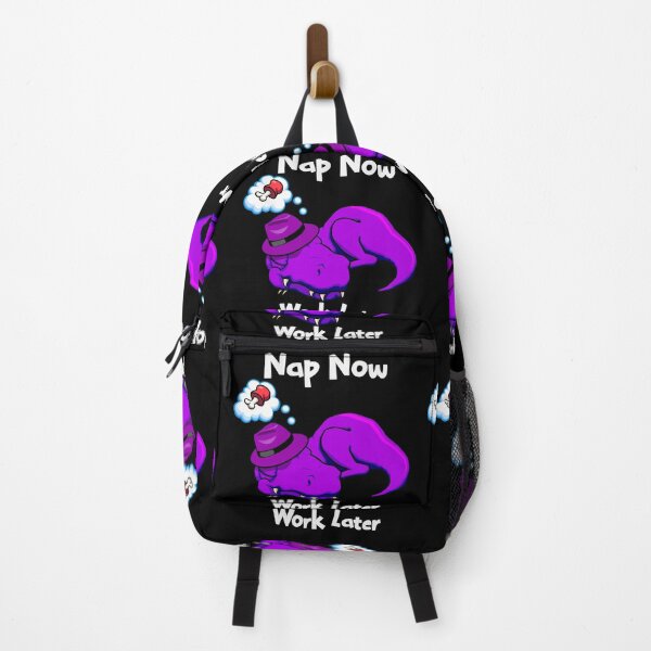 Item preview, Nap Now Work Later T-rex Purple designed and sold by jc007.