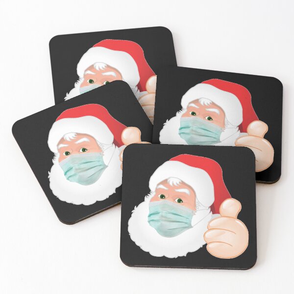 Item preview, coronavirus xmas face mask santa claus christmas designed and sold by Gossip Rag.