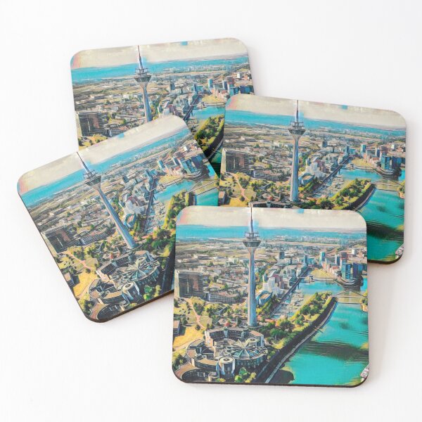Item preview, Dusseldorf Skyline designed and sold by Sofia-Draws.