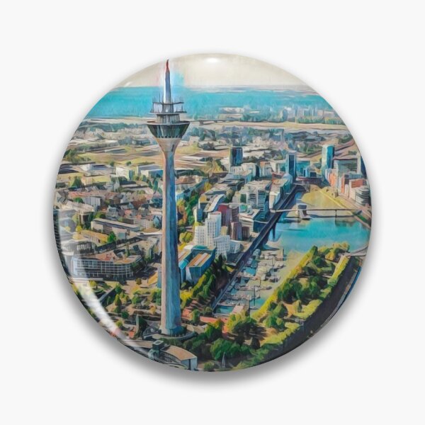 Item preview, Dusseldorf Skyline designed and sold by Sofia-Draws.