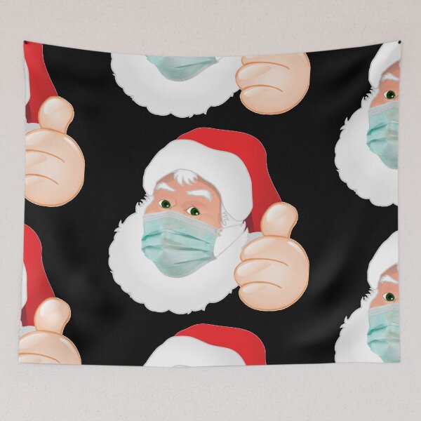 Item preview, coronavirus xmas face mask santa claus christmas designed and sold by Gossip Rag.