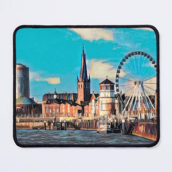 Item preview, Dusseldorf Cityscape designed and sold by Sofia-Draws.