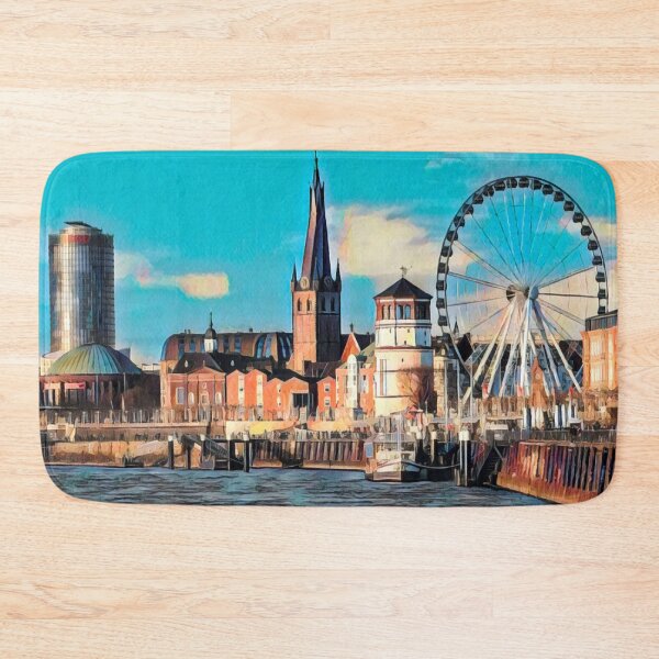 Item preview, Dusseldorf Cityscape designed and sold by Sofia-Draws.