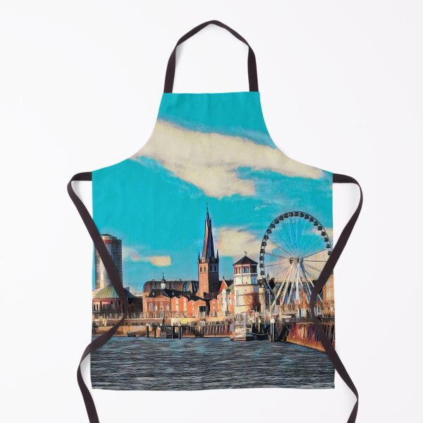 Item preview, Dusseldorf Cityscape designed and sold by Sofia-Draws.