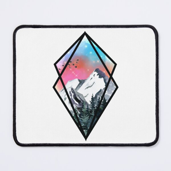 Item preview, Geometric Mountain Scenery designed and sold by ZDreamers.