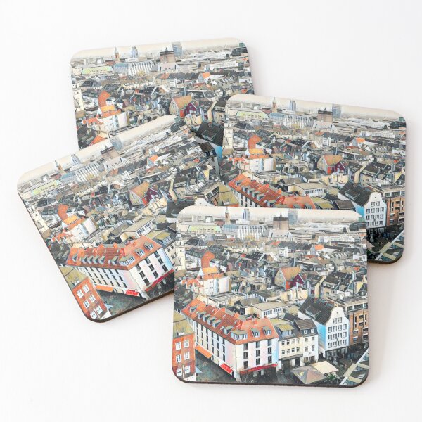 Item preview, Streets of Dusseldorf designed and sold by Sofia-Draws.