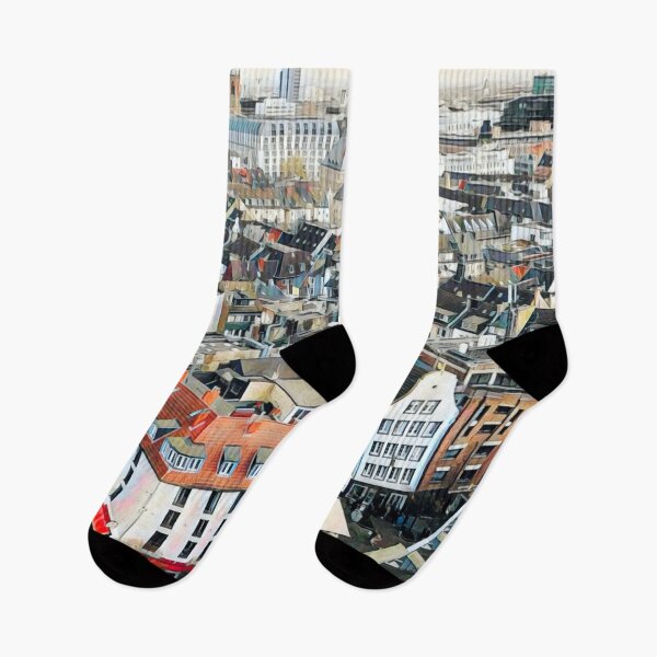Item preview, Streets of Dusseldorf designed and sold by Sofia-Draws.