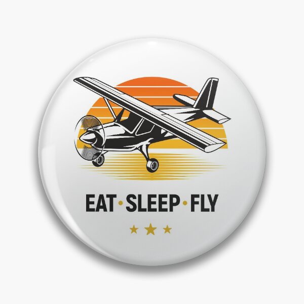 Item preview, Eat Sleep Fly Single Engine Airplane Pilot designed and sold by Uppercase Tees.