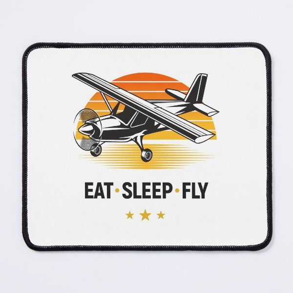 Item preview, Eat Sleep Fly Single Engine Airplane Pilot designed and sold by Uppercase Tees.