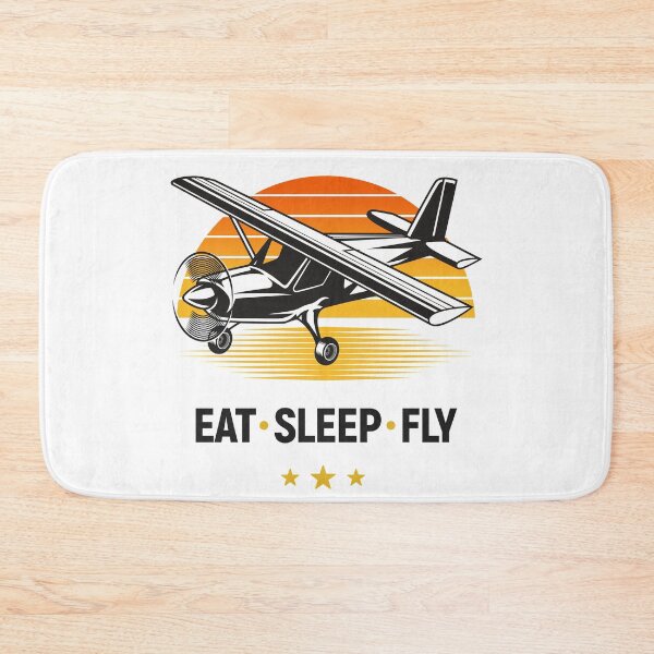 Item preview, Eat Sleep Fly Single Engine Airplane Pilot designed and sold by Uppercase Tees.
