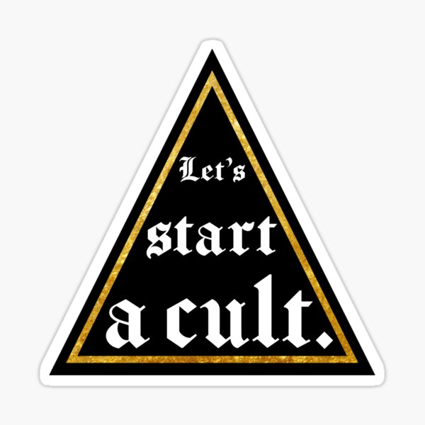 let's start a cult moletom com capuz