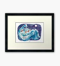 Yeti Mountain Framed Print