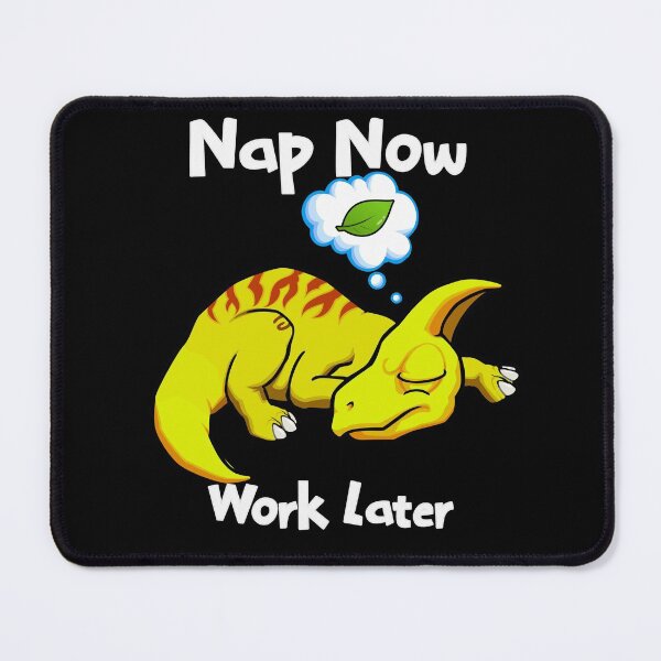 Item preview, Nap Now Work Later parasaurolophus yellow designed and sold by jc007.