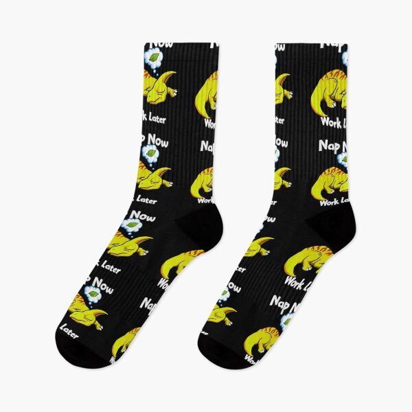 Item preview, Nap Now Work Later parasaurolophus yellow designed and sold by jc007.