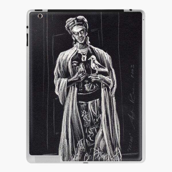 Frida Kahlo Sketch by Antonio Rael iPad Skin