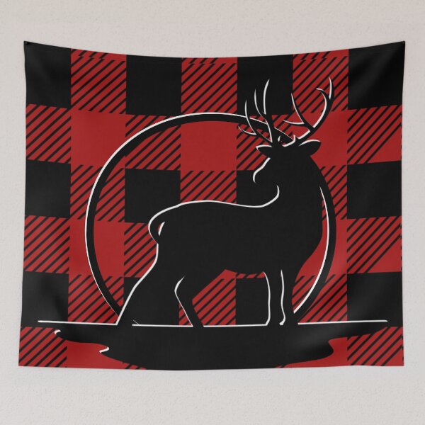 Item preview, Buffalo Check Christmas Deer/ Christmas Deer designed and sold by Designs By YL.