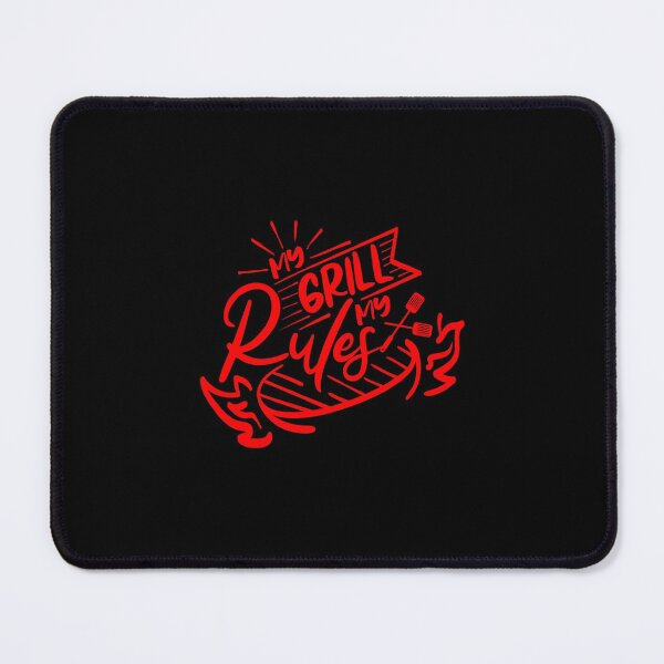 Item preview, My Grill My Rules Barbeque Quote designed and sold by Open Canvas.