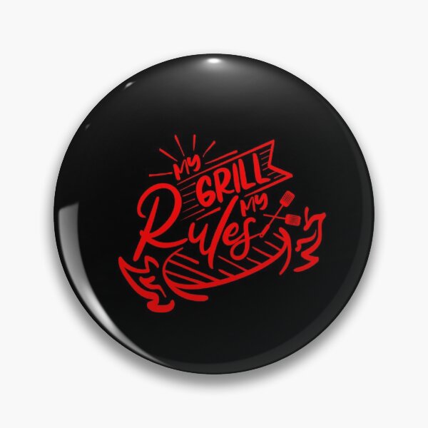 Item preview, My Grill My Rules Barbeque Quote designed and sold by Open Canvas.
