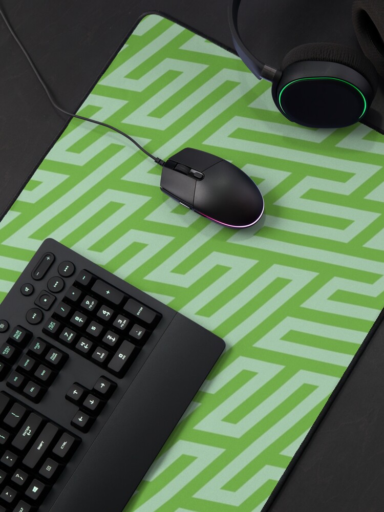 Alternate view of Green Blaze - Pattern Monster Mouse Pad