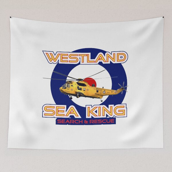 Item preview, Westland Sea King Search and rescue helicopter in RAF roundel designed and sold by ajtechdesigns.