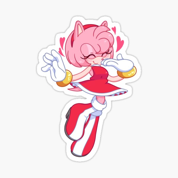 shadow x amy (shadamy) sonic the hedgehog sticker Sticker for