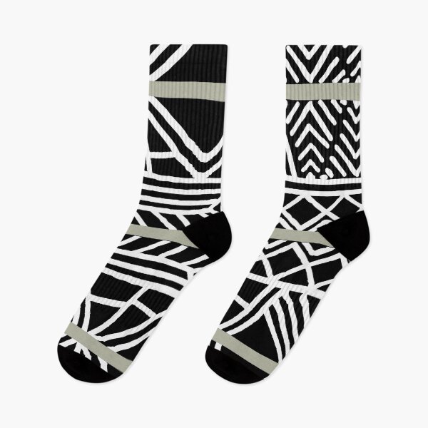 Item preview, Green Black and White Mud Cloth Stripe Pattern Pairs Benjamin Moore 2022 Color of the Year October Mist 1495 - Colour Trends - Shade - Hue designed and sold by ColorOfTheYears.