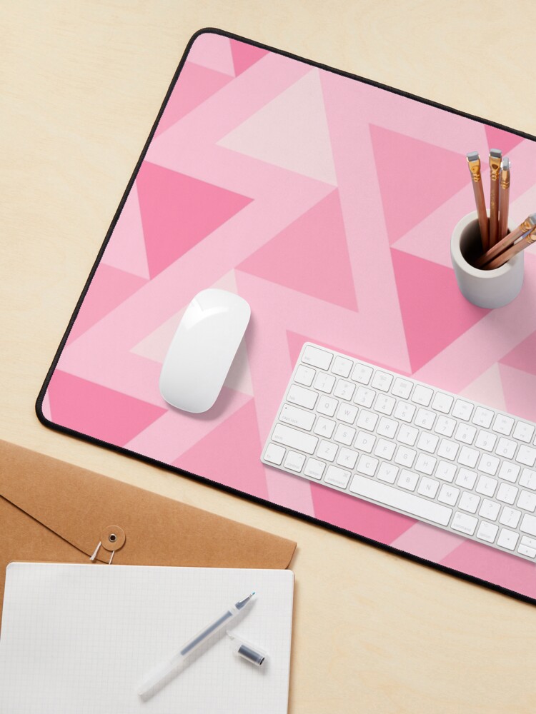 Alternate view of Pink Triangles - Pattern Monster Mouse Pad