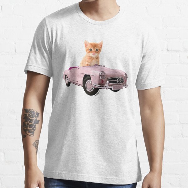 Cat pink car Essential T-Shirt