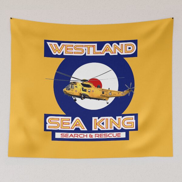 Item preview, Westland Sea King Search and rescue helicopter in RAF roundel designed and sold by ajtechdesigns.