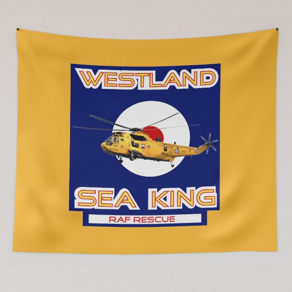 Item preview, Westland Sea King Search and rescue helicopter in RAF roundel designed and sold by ajtechdesigns.