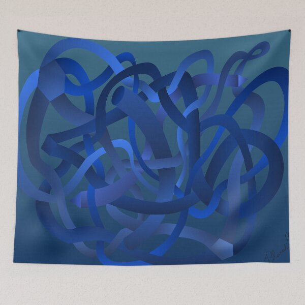 Item preview, Entangled (blue) designed and sold by Blamedsolid.
