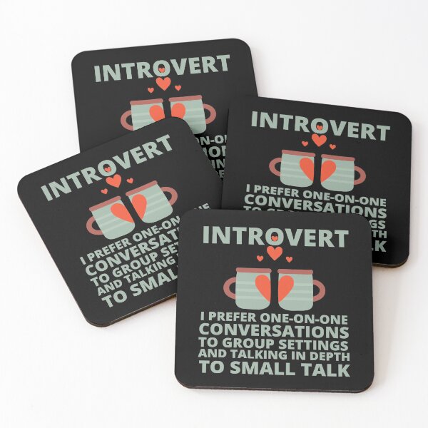 Item preview, Introvert's conversation with coffee designed and sold by forthecatssake.