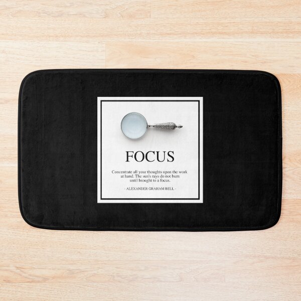 Item preview, FOCUS - Alexander Graham Bell motivational quote - Concentrate all your thoughts upon the work at hand designed and sold by Art4Motivation.