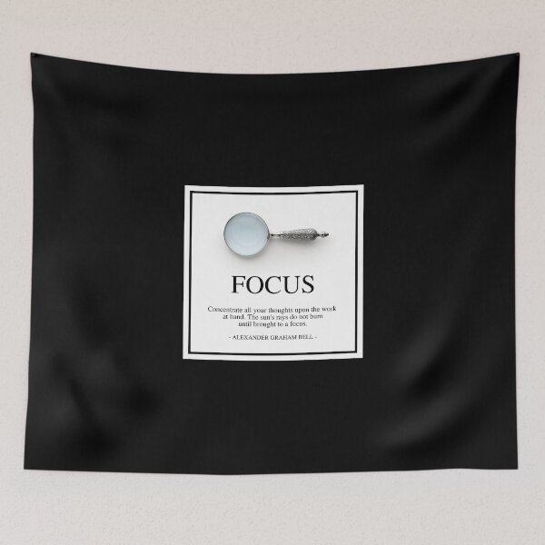 Item preview, FOCUS - Alexander Graham Bell motivational quote - Concentrate all your thoughts upon the work at hand designed and sold by Art4Motivation.