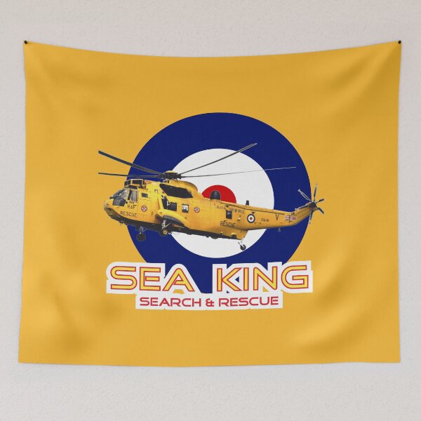 Item preview, Westland Sea King Search and rescue helicopter in RAF roundel designed and sold by ajtechdesigns.