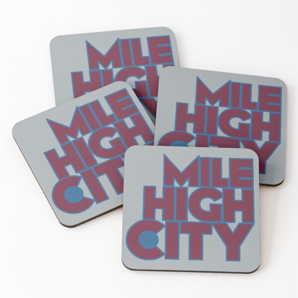 Item preview, Mile High City Typography - Burgundy and Blue designed and sold by that5280lady.