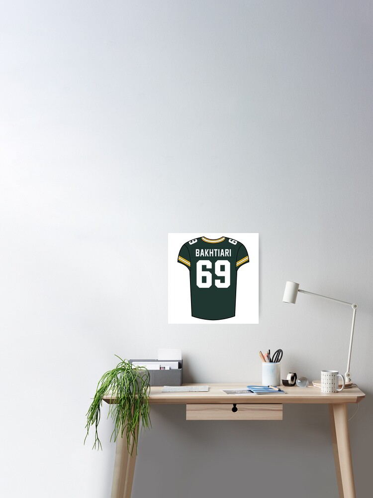 David Bakhtiari Home Jersey Poster for Sale by designsheaven