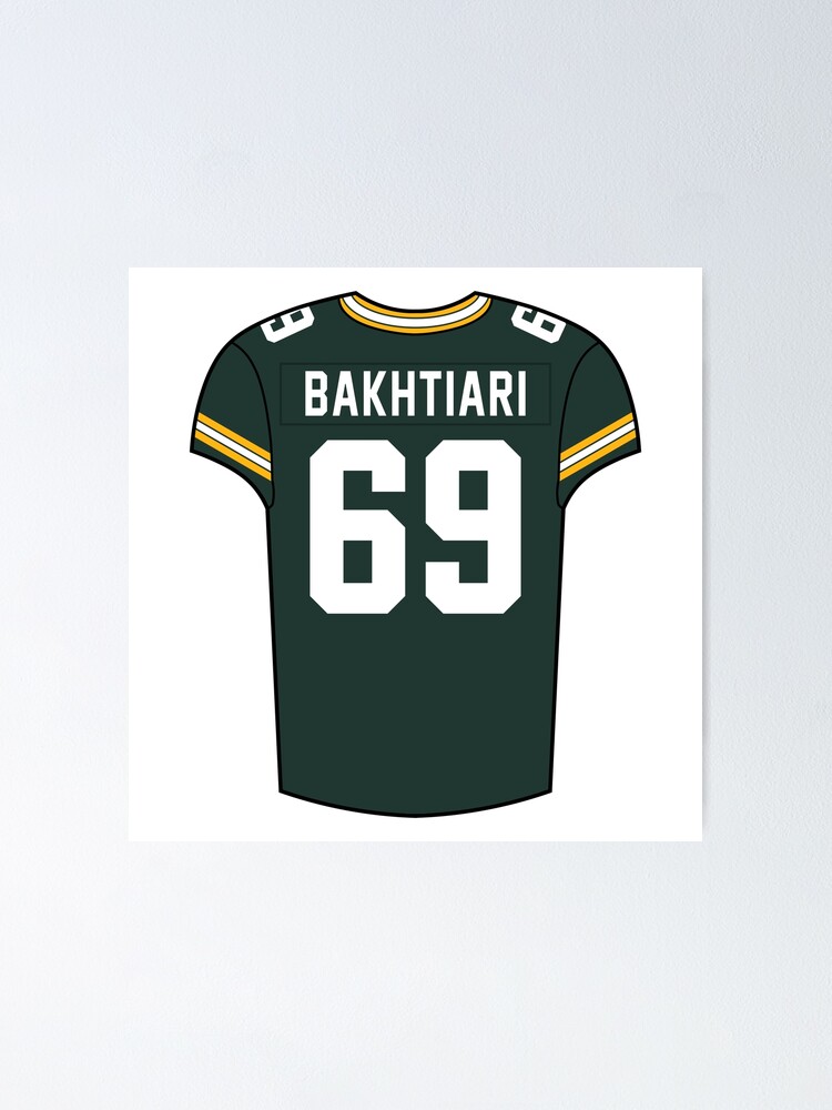 David Bakhtiari Home Jersey' Poster for Sale by designsheaven