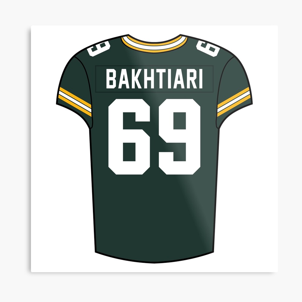 David Bakhtiari Away Jersey Poster for Sale by designsheaven