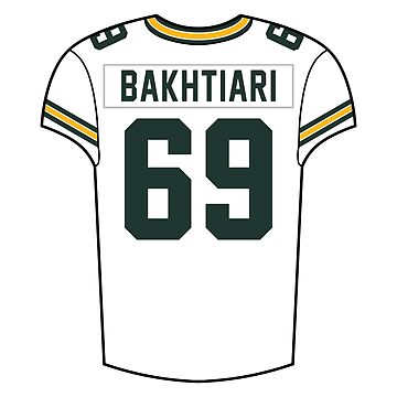 David Bakhtiari Home Jersey Sticker for Sale by designsheaven