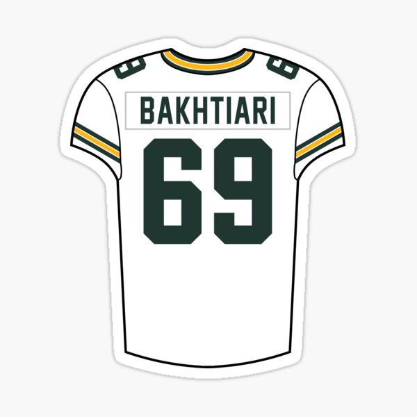 NFL GreenBay Packers #69 David Bakhtiari Jersey Green With Yellow Numbers  And