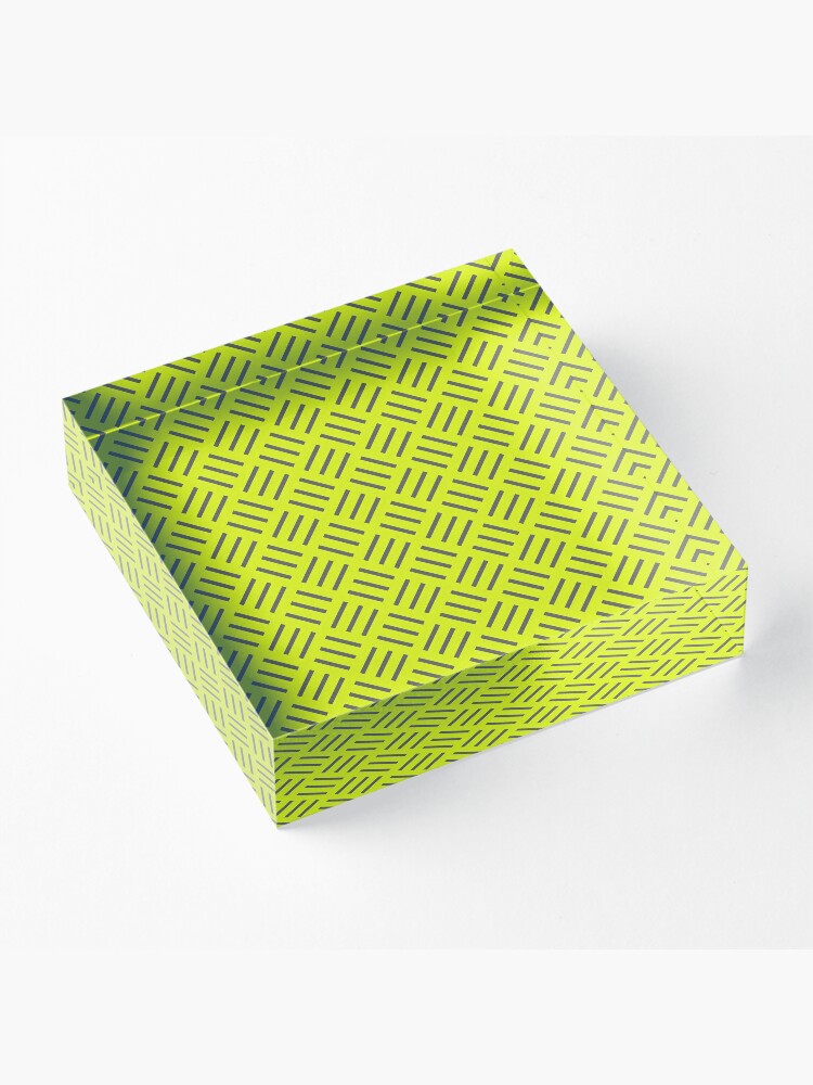 Alternate view of Zesty Lime - Pattern Monster Acrylic Block