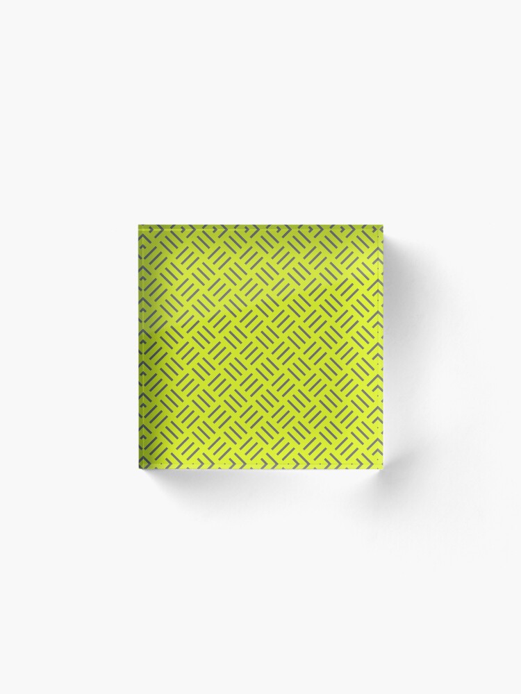 Alternate view of Zesty Lime - Pattern Monster Acrylic Block