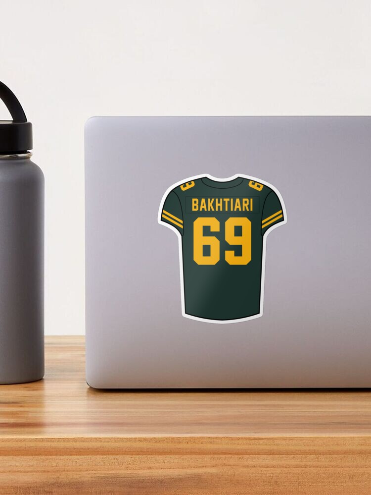 David Bakhtiari Alternate Jersey Sticker for Sale by designsheaven