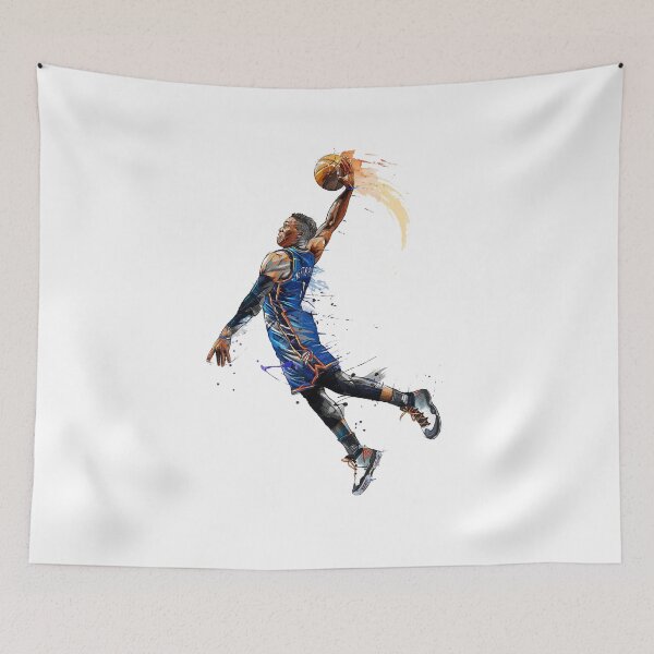 Item preview, Russell Westbrook Dunking Art designed and sold by BreadBoys.