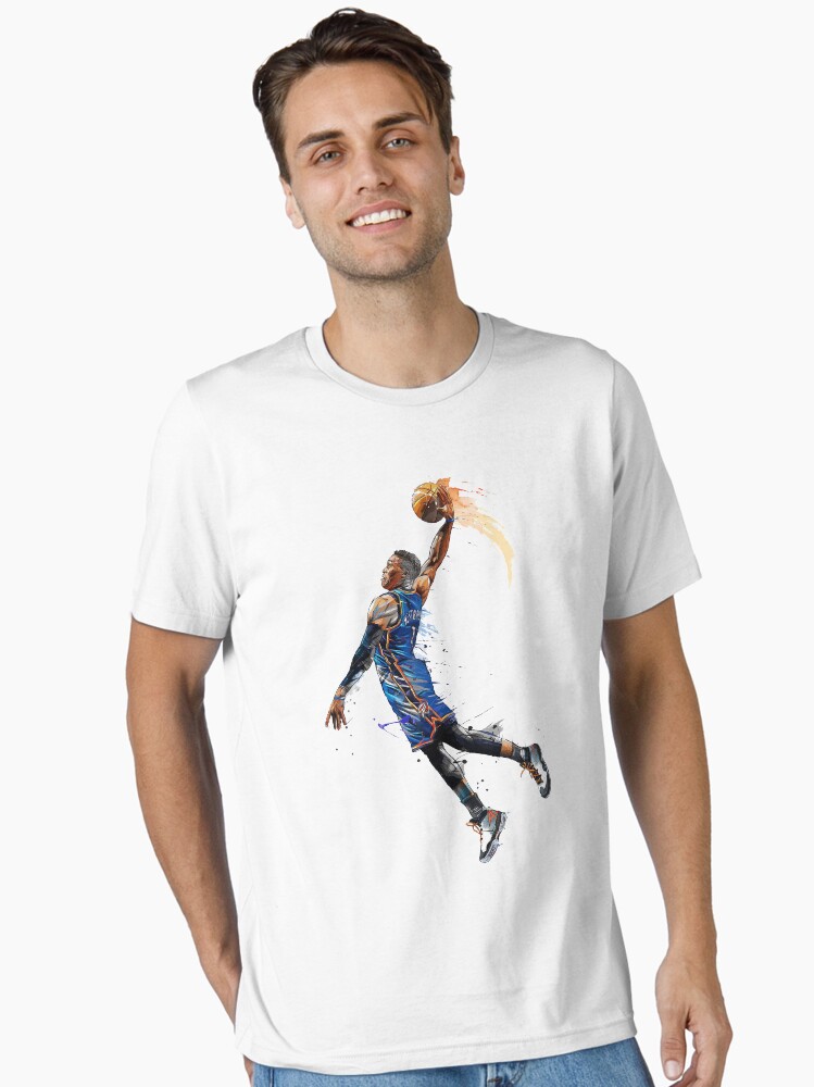 Russell Westbrook Dunking Art