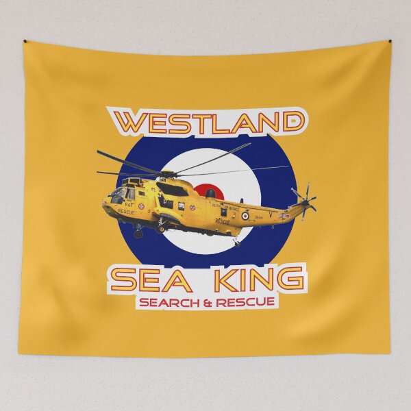 Item preview, Westland Sea King Search and rescue helicopter in RAF roundel designed and sold by ajtechdesigns.
