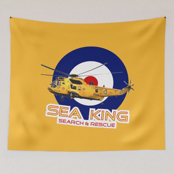 Item preview, Westland Sea King Search and rescue helicopter in RAF roundel designed and sold by ajtechdesigns.