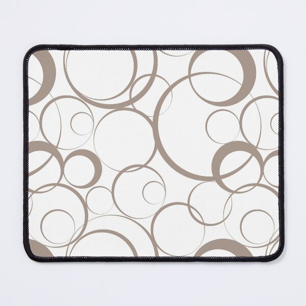 Item preview, Light Brown and White Funky Rings Pattern Pairs HGTV Emerging Taupe HGSW3035 2022 Color - Colour Trends - Shade - Hue designed and sold by ColorOfTheYears.