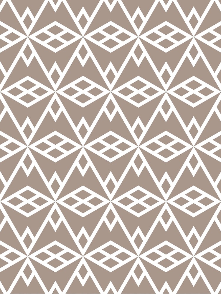 Aperçu 5 sur 5. Robe trapèze avec l'œuvre Light Brown and White Diamond Line Shape Pattern Pairs HGTV Emerging Taupe HGSW3035 2022 Color - Colour Trends - Shade - Hue créée et vendue par ColorOfTheYears.